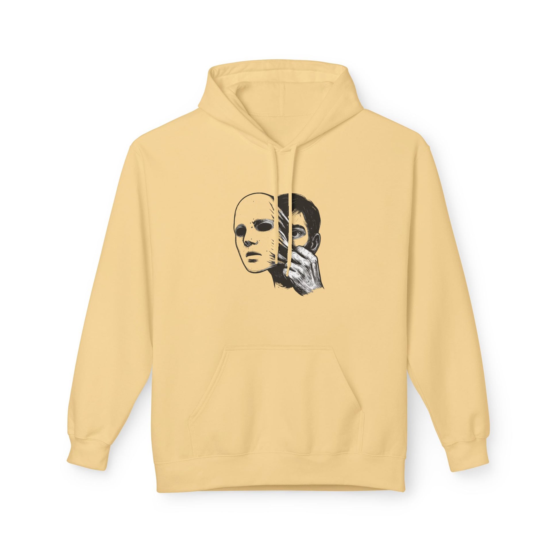 Artistic Statement Fleece Hoodie - Unique Gift, Unisex Apparel, Comfortable Layer, Casual Wear, Self-Expression, Trendy Style