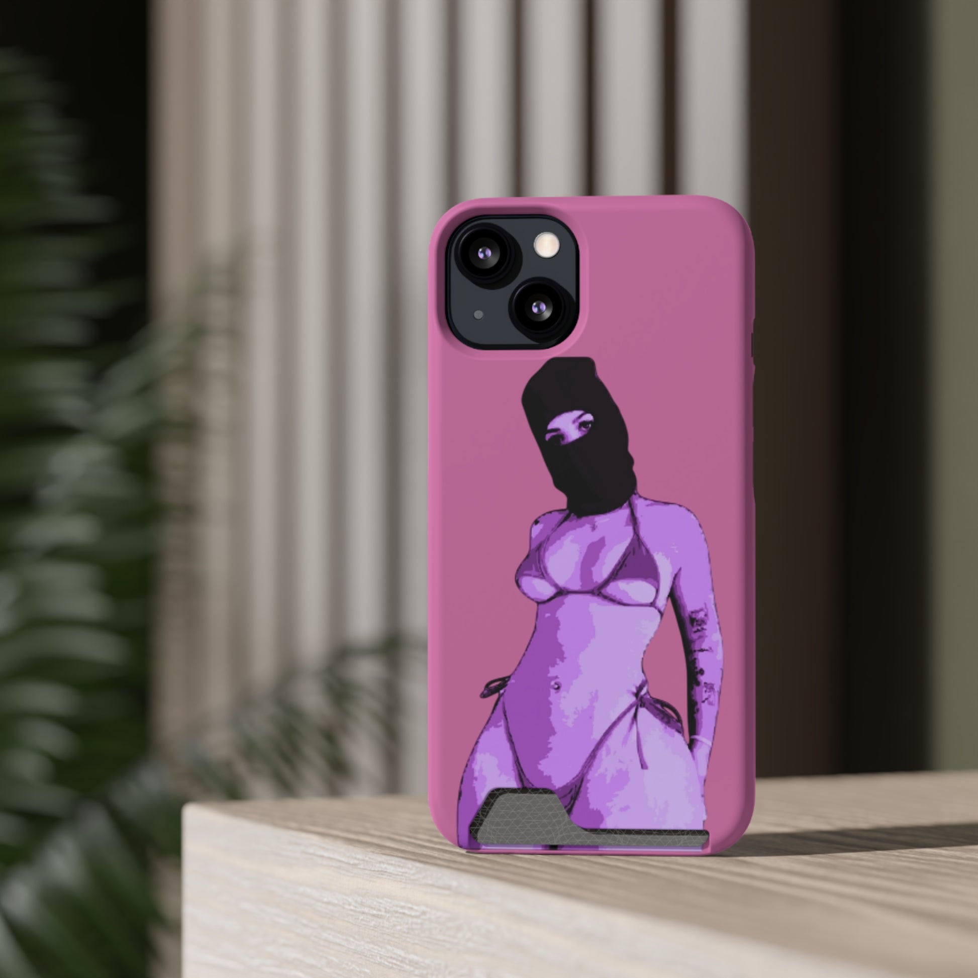 Coque de Téléphone Chic avec Porte-Carte – Élégance et Praticité