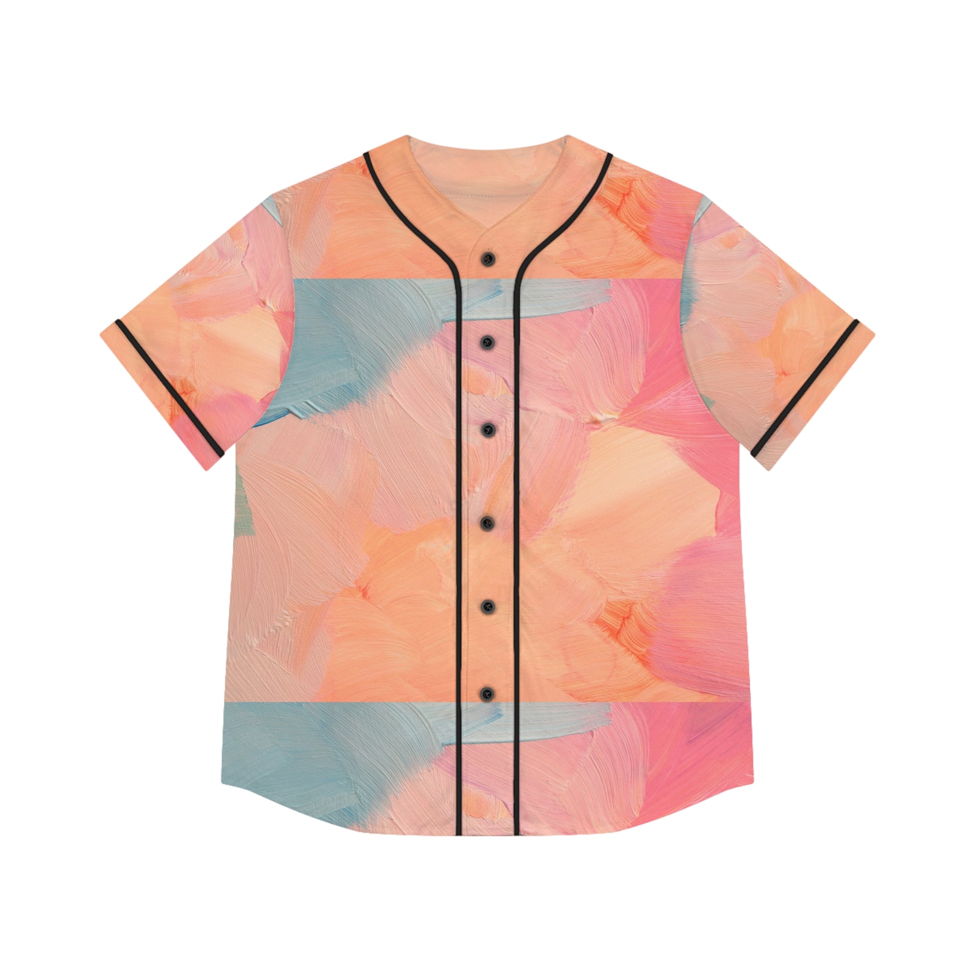 Camiseta de béisbol artística para mujer: estilo deportivo y colorido