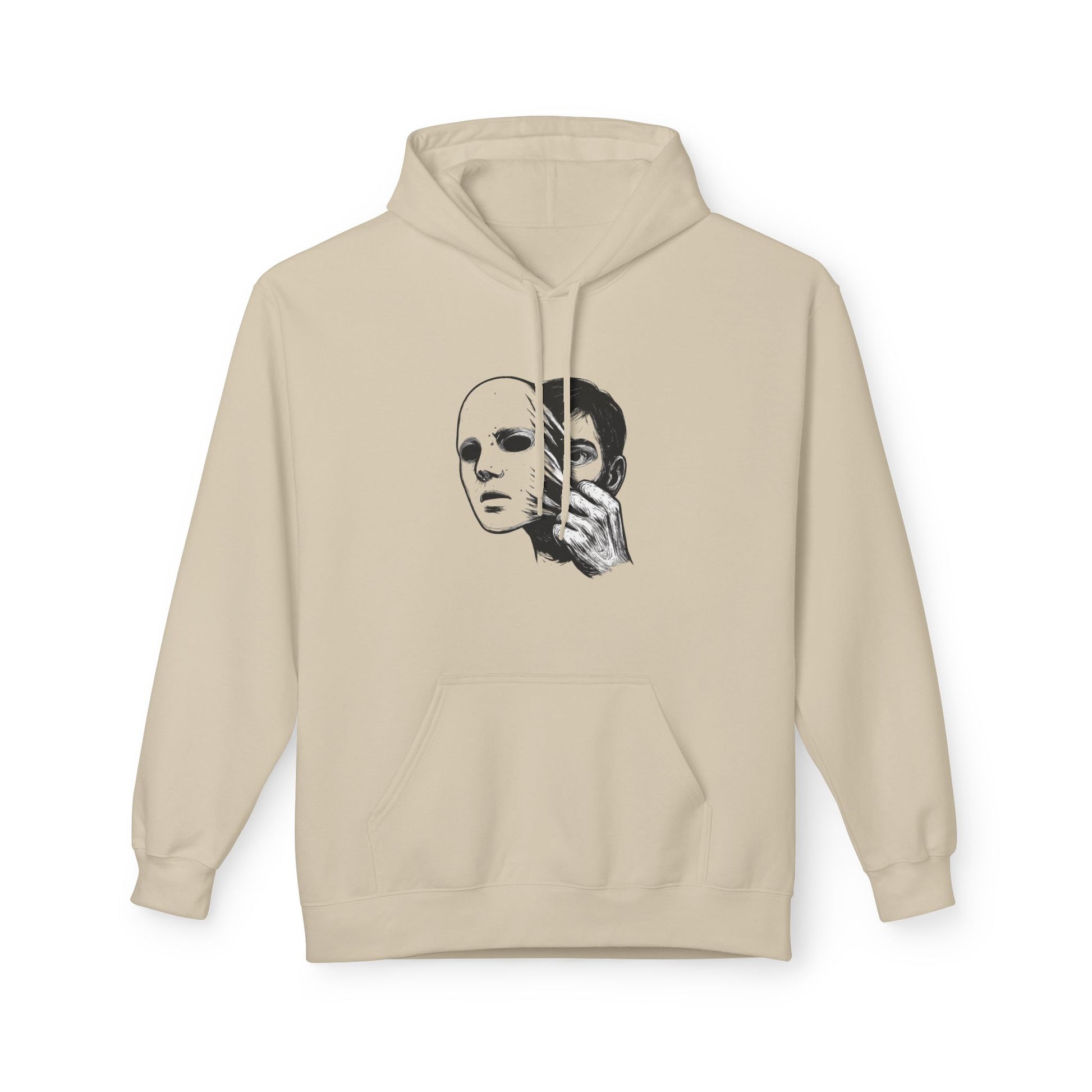 Artistic Statement Fleece Hoodie - Unique Gift, Unisex Apparel, Comfortable Layer, Casual Wear, Self-Expression, Trendy Style