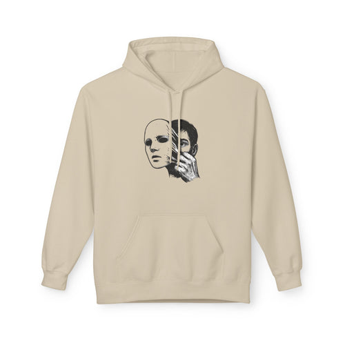 Artistic Statement Fleece Hoodie - Unique Gift, Unisex Apparel, Comfortable Layer, Casual Wear, Self-Expression, Trendy Style