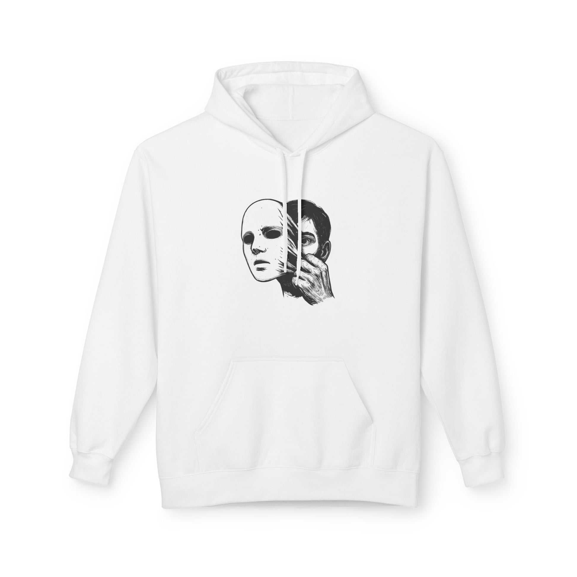 Artistic Statement Fleece Hoodie - Unique Gift, Unisex Apparel, Comfortable Layer, Casual Wear, Self-Expression, Trendy Style