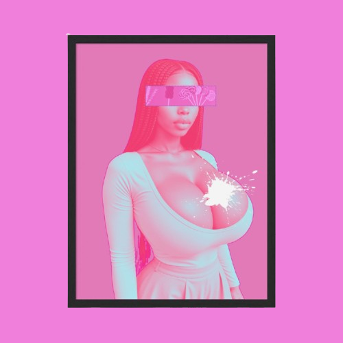Cadres | Sugar Vision | Art Digital Féminin & Esthétique Néon Rose |