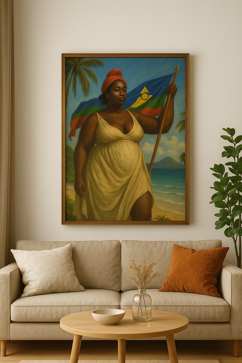 Affiche artistique "Marianne Caraïbéenne"