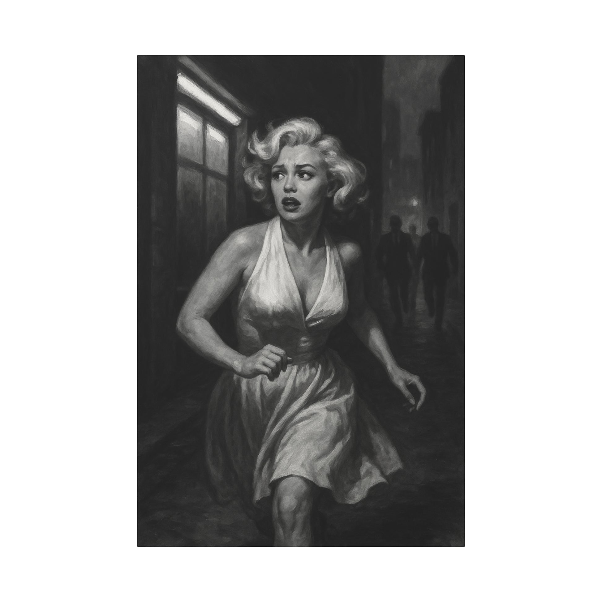Fuite dans la Nuit Style Cinématographique Vintage
