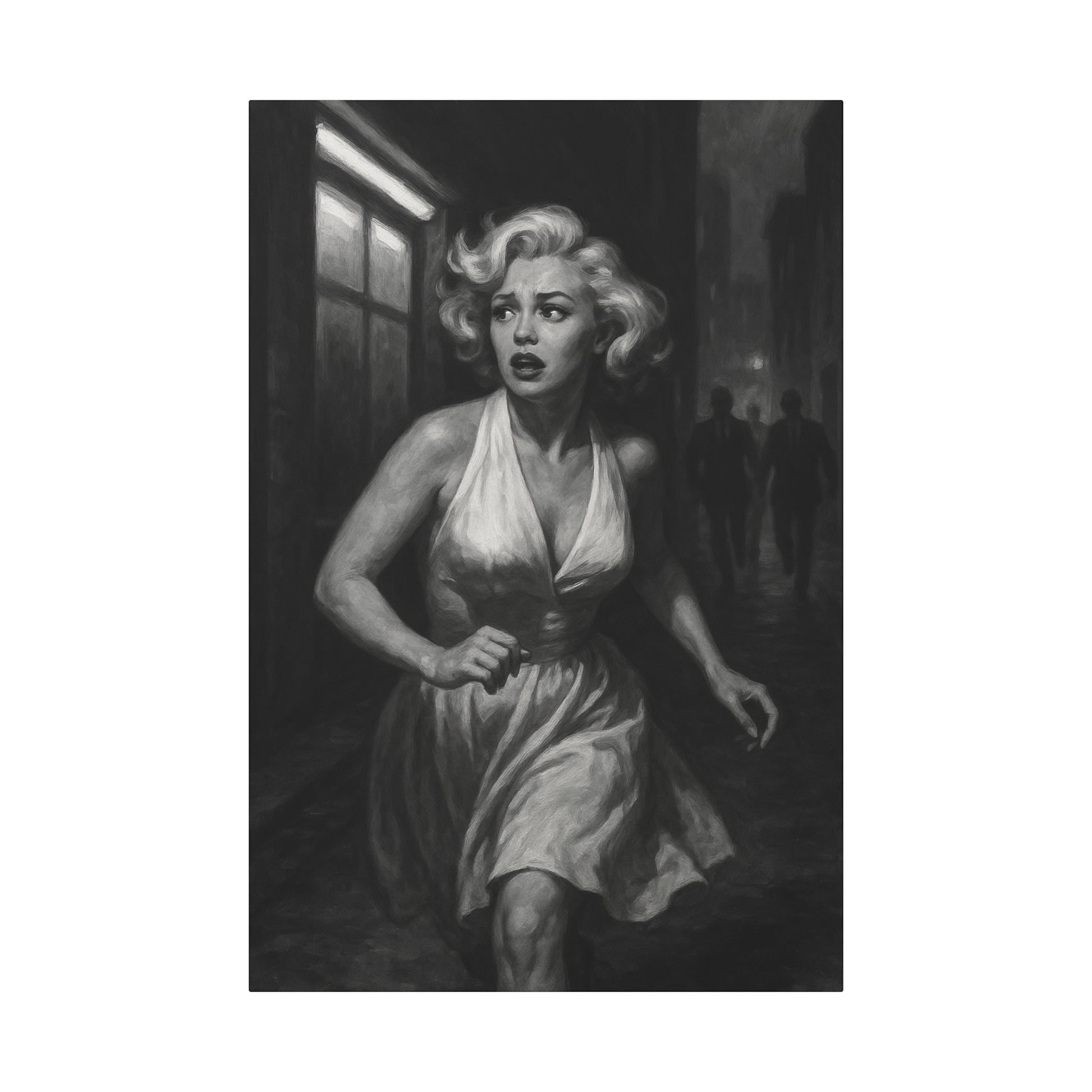 Fuite dans la Nuit Style Cinématographique Vintage