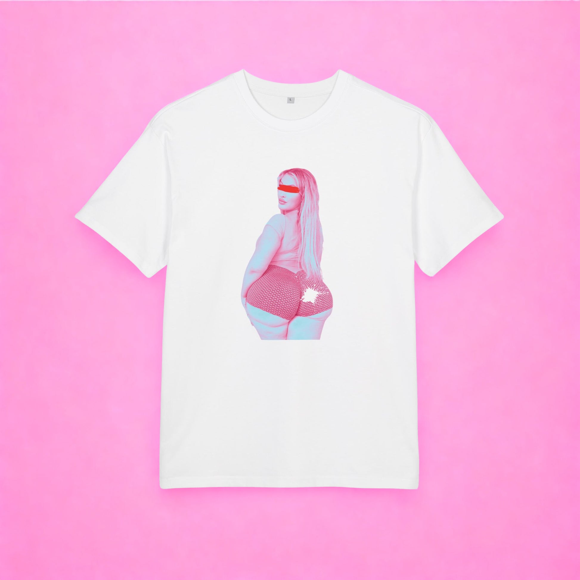 Backtalk – T-shirt Graphique Pop Art | Visuel Audacieux & Esthétique Digitale