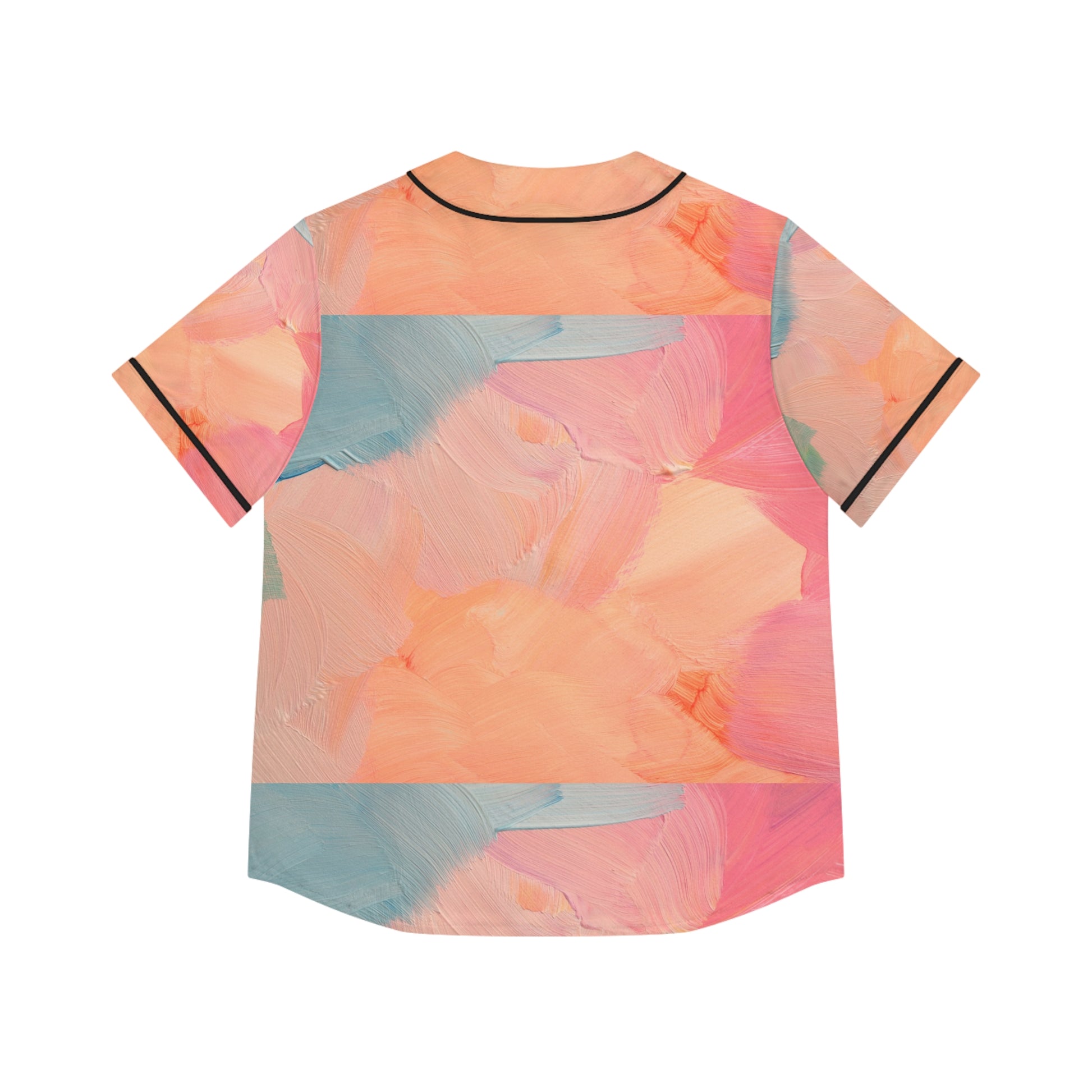 Camiseta de béisbol artística para mujer: estilo deportivo y colorido