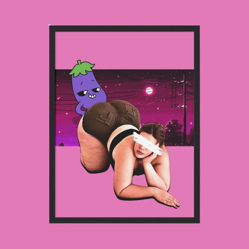 Emoji After Dark – Affiche Pop Art Digitale | Érotisme Ironique & Culture Emoji