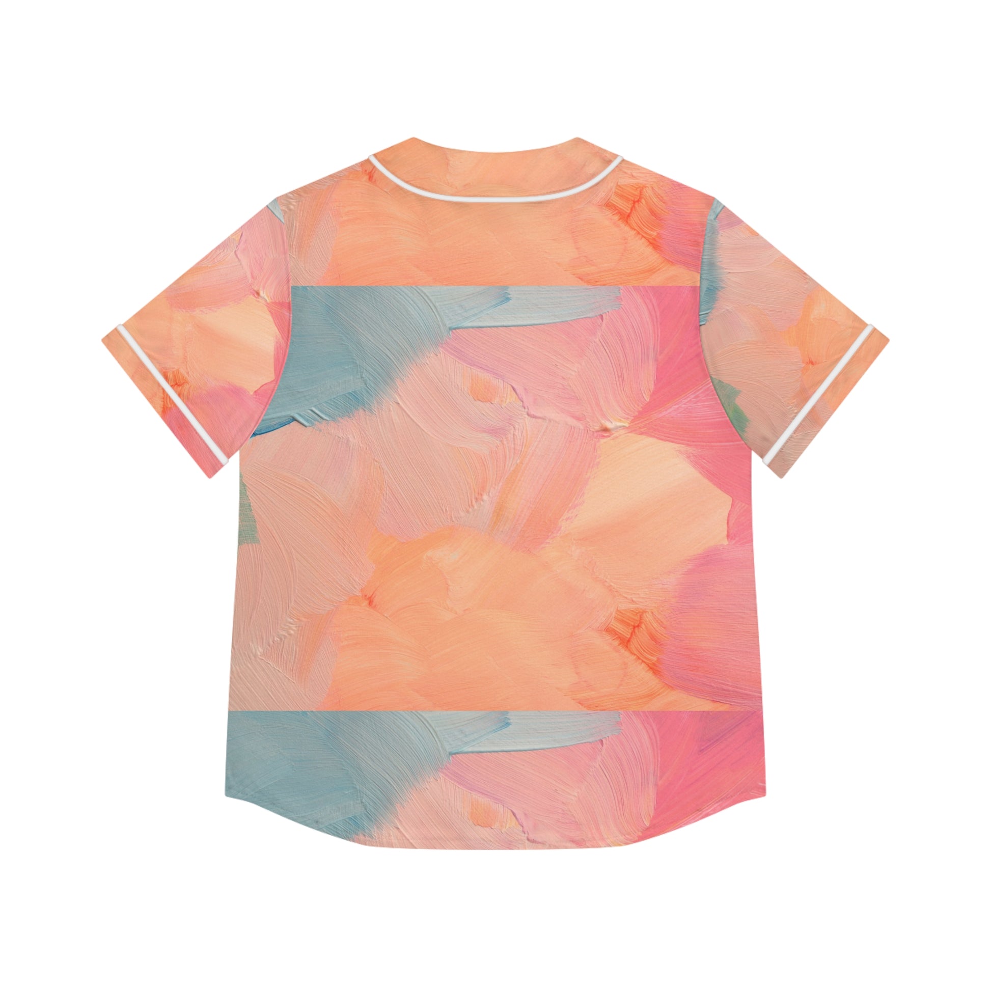 Camiseta de béisbol artística para mujer: estilo deportivo y colorido