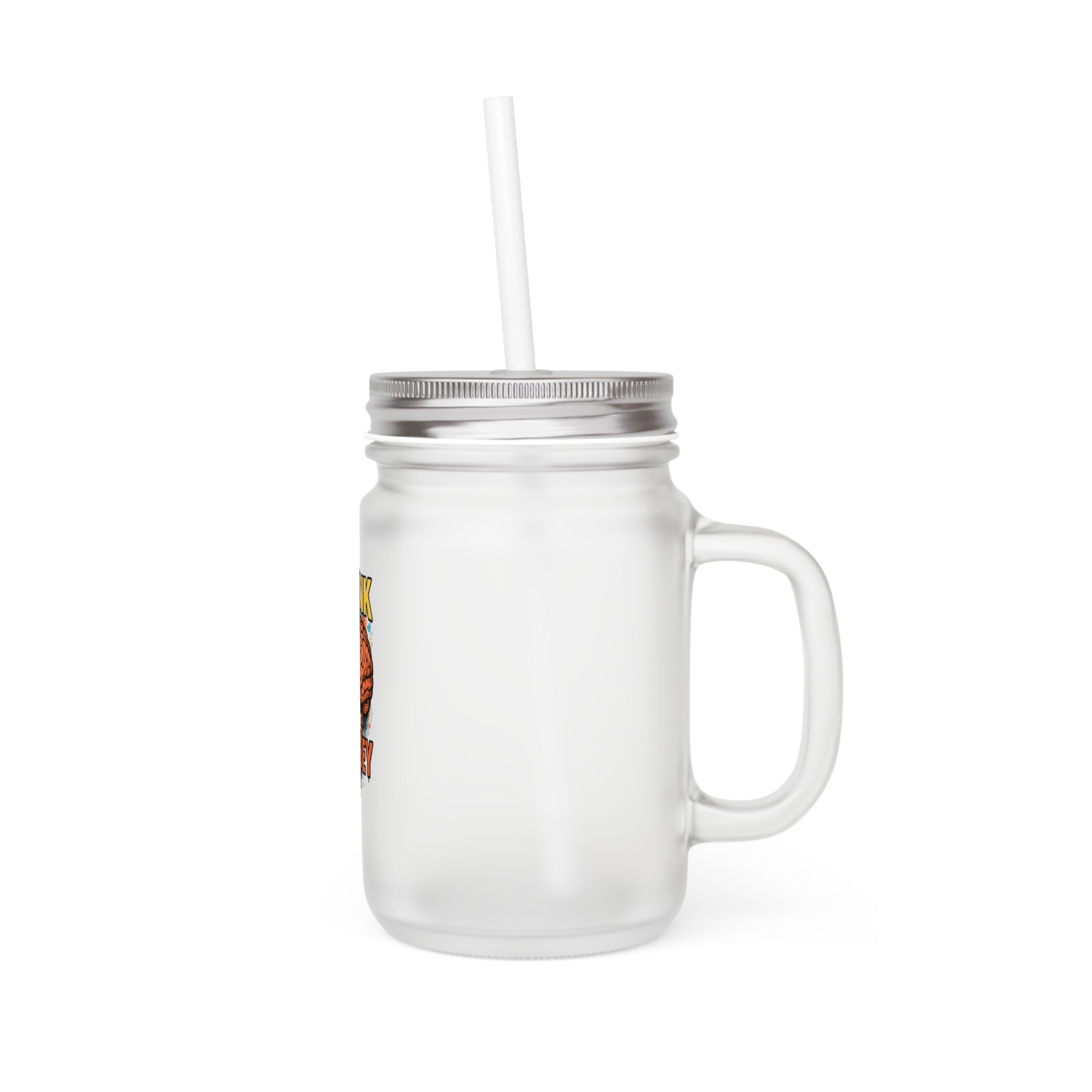 Mason Jar "I Think Therefore I Disobey"  | Rébellion Stylée