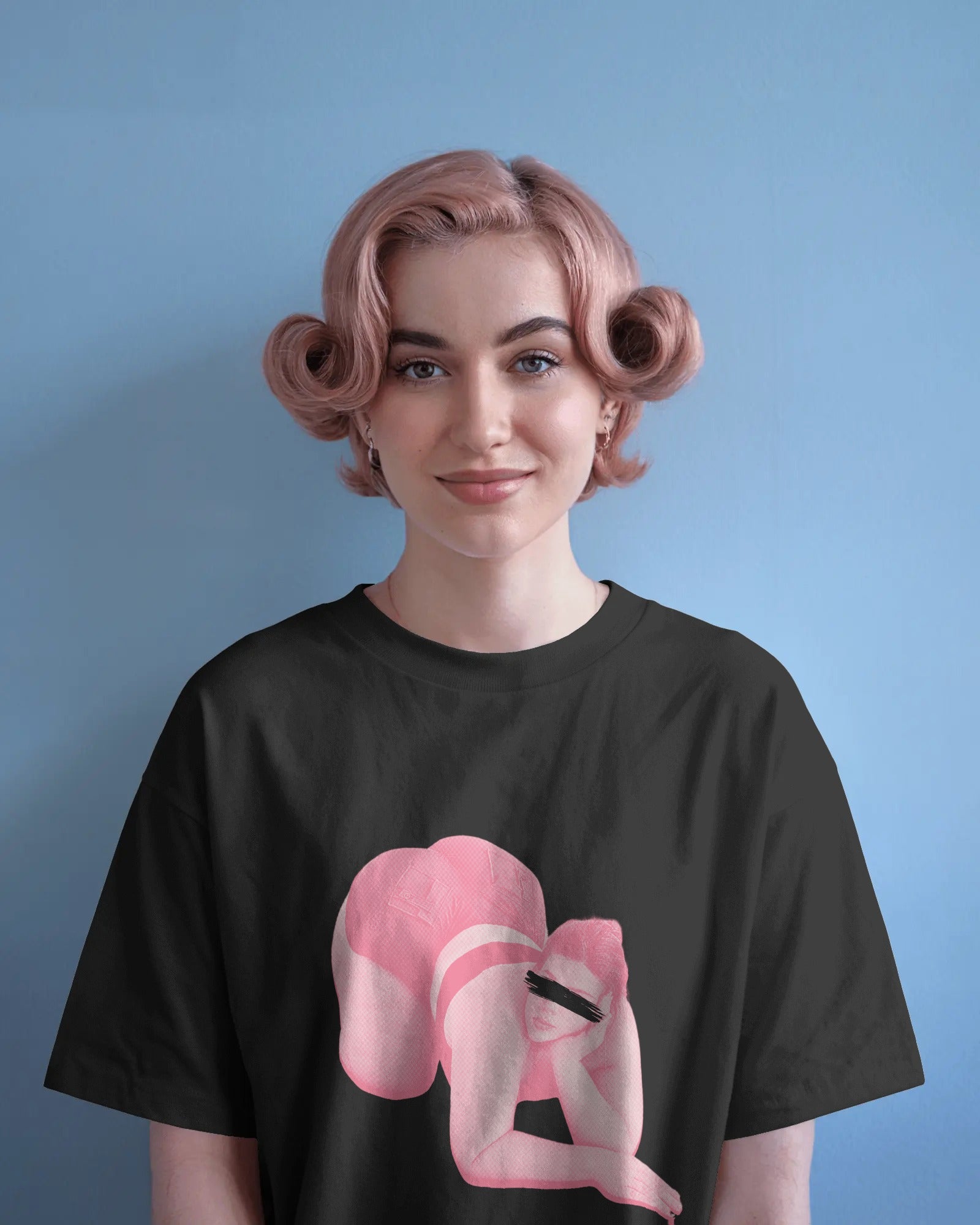 T-shirt Art Pop – “Bold Pink” | Impression Artistique Audacieuse
