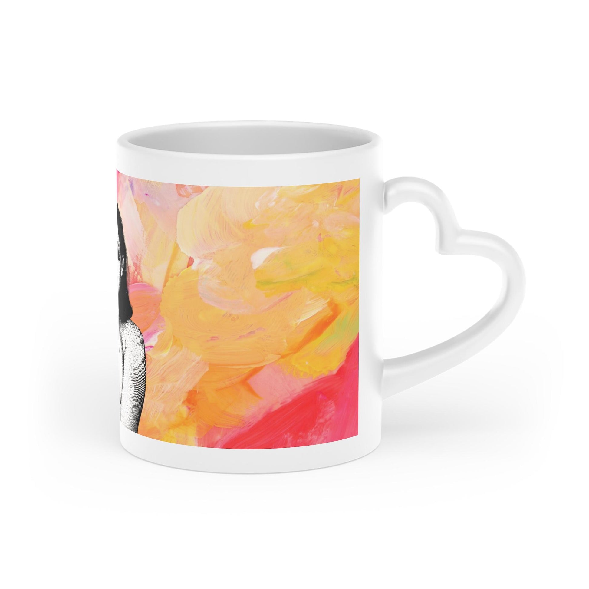 Colorful Heart Shaped Mug Valentines Day Gift