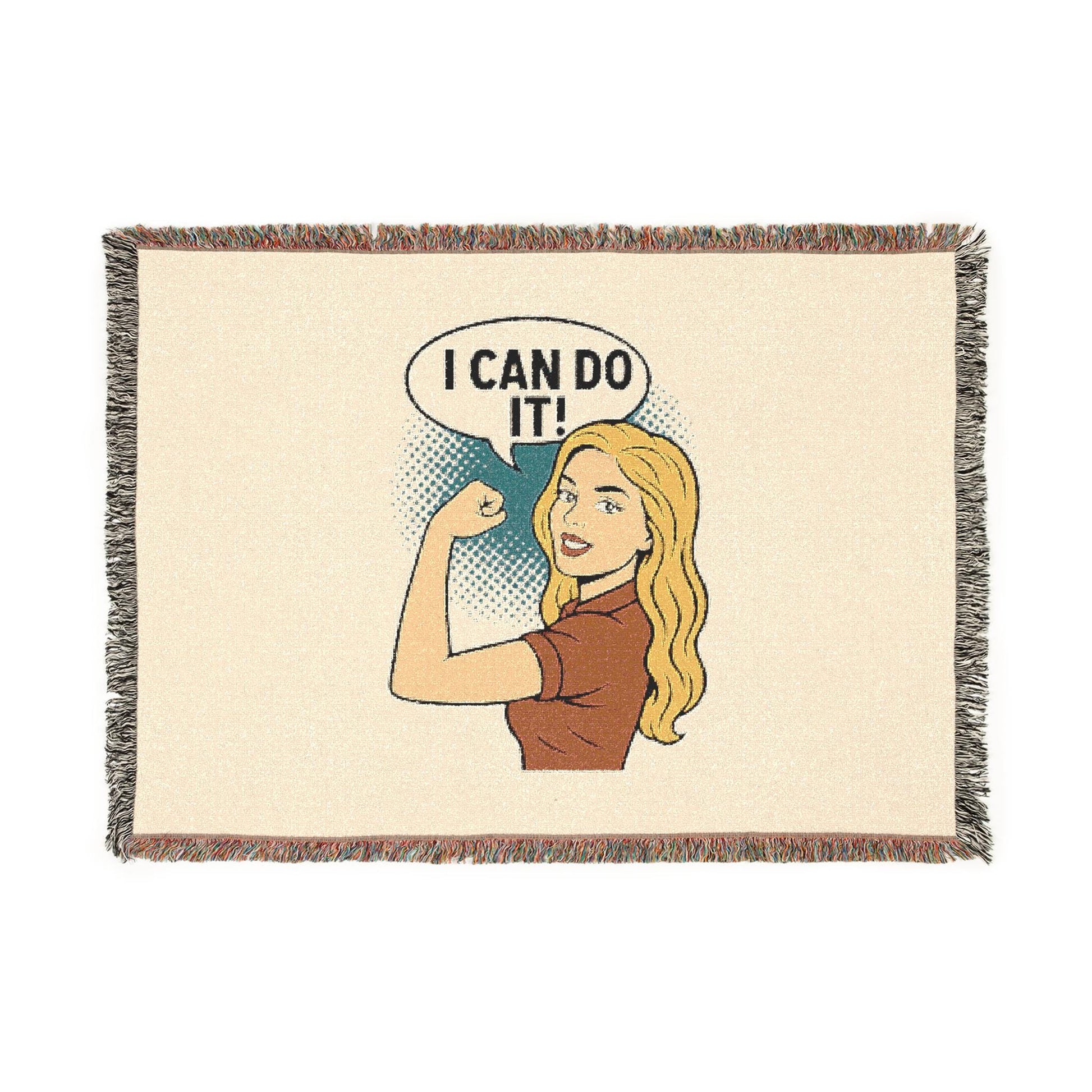 Couverture Pop-Art | I CAN DO IT! | Tissée & Déterminée