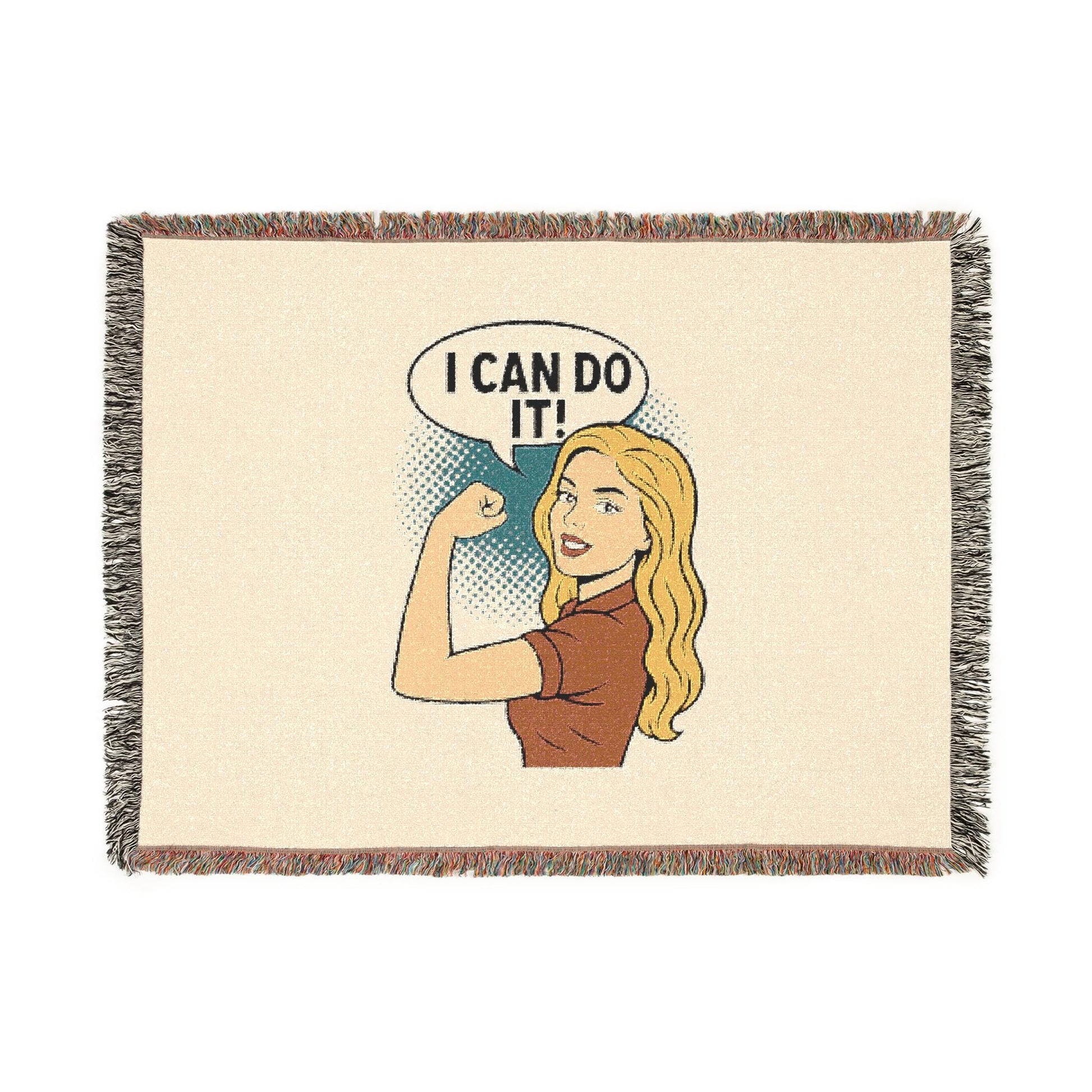 Couverture Pop-Art | I CAN DO IT! | Tissée & Déterminée