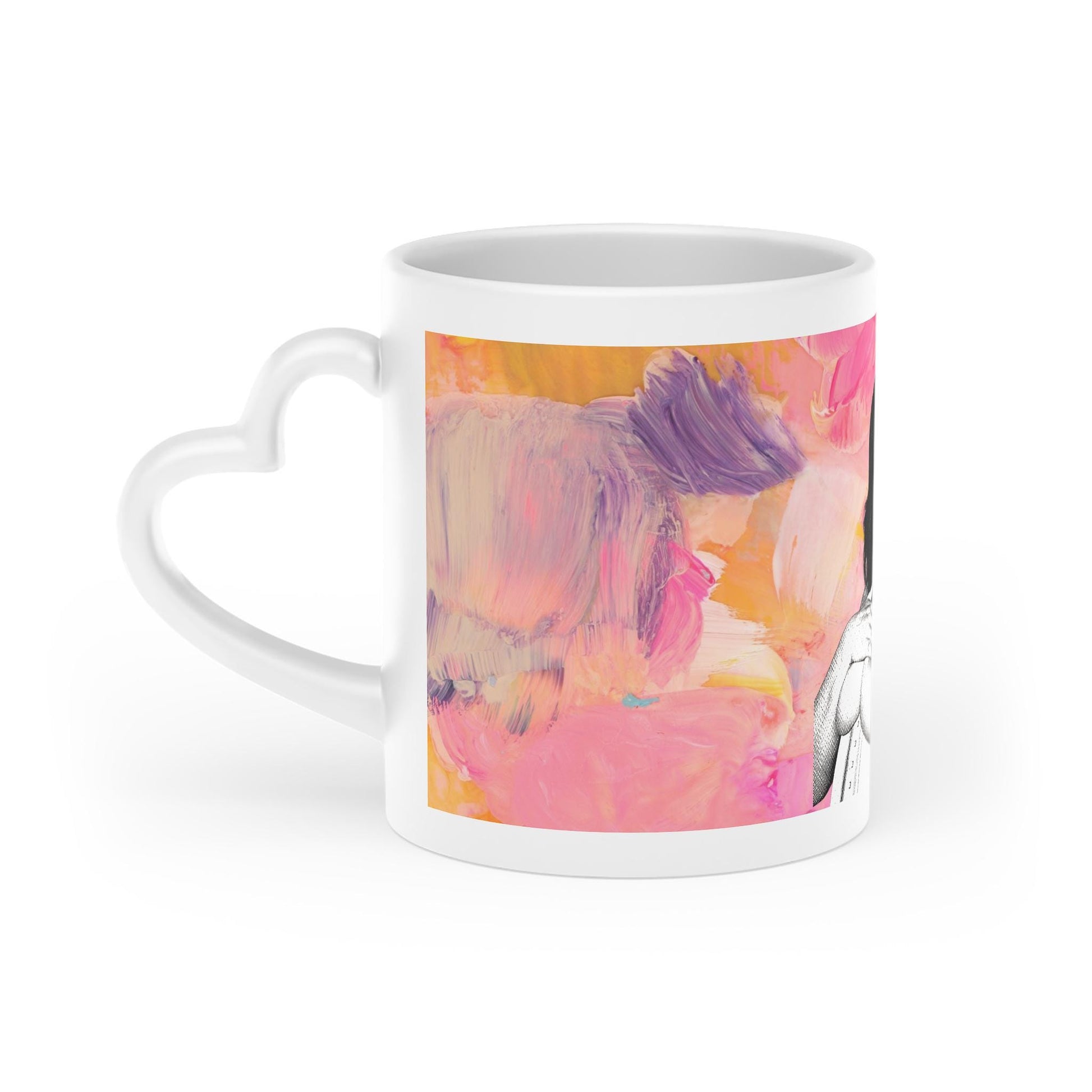 Colorful Heart Shaped Mug Valentines Day Gift