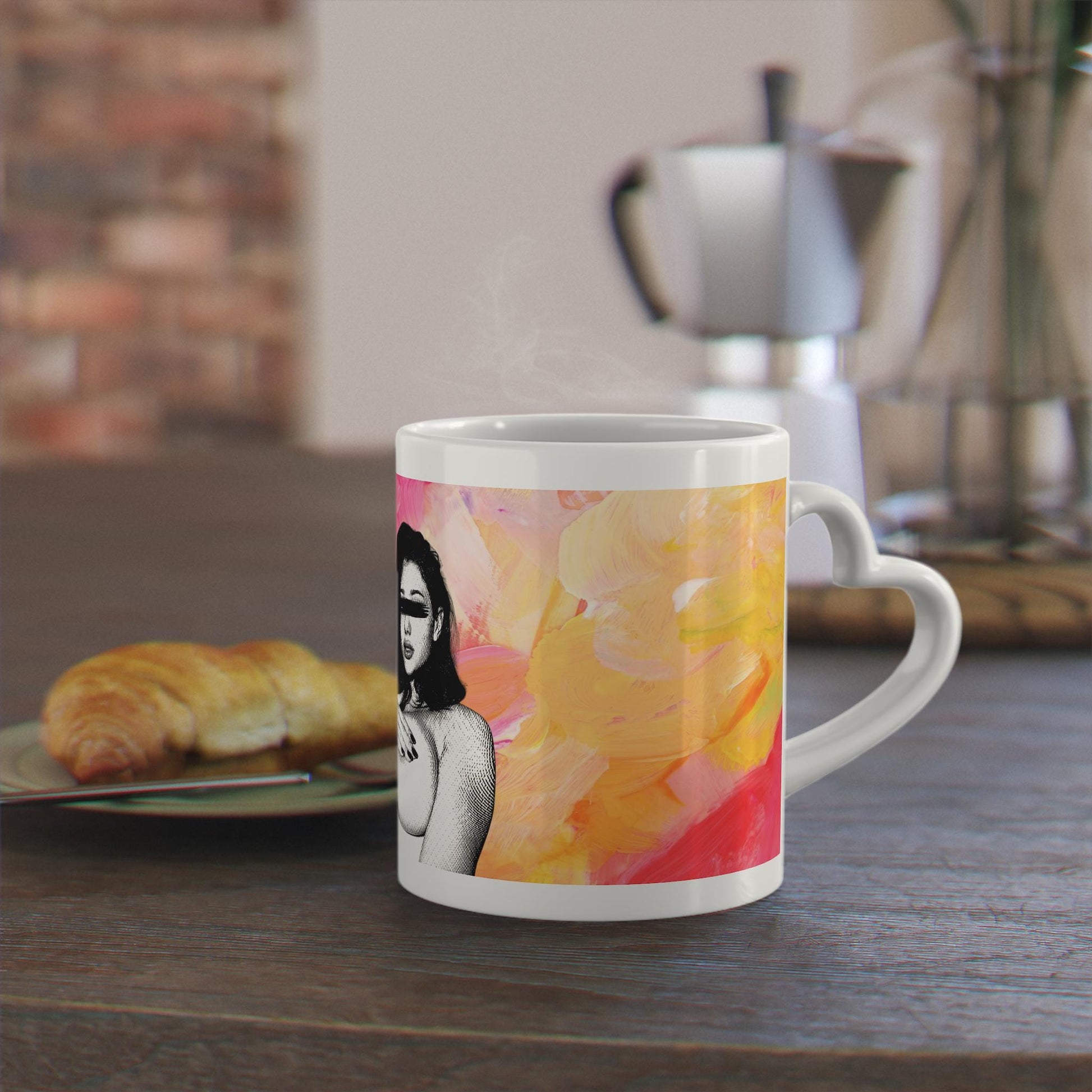 Colorful Heart Shaped Mug Valentines Day Gift