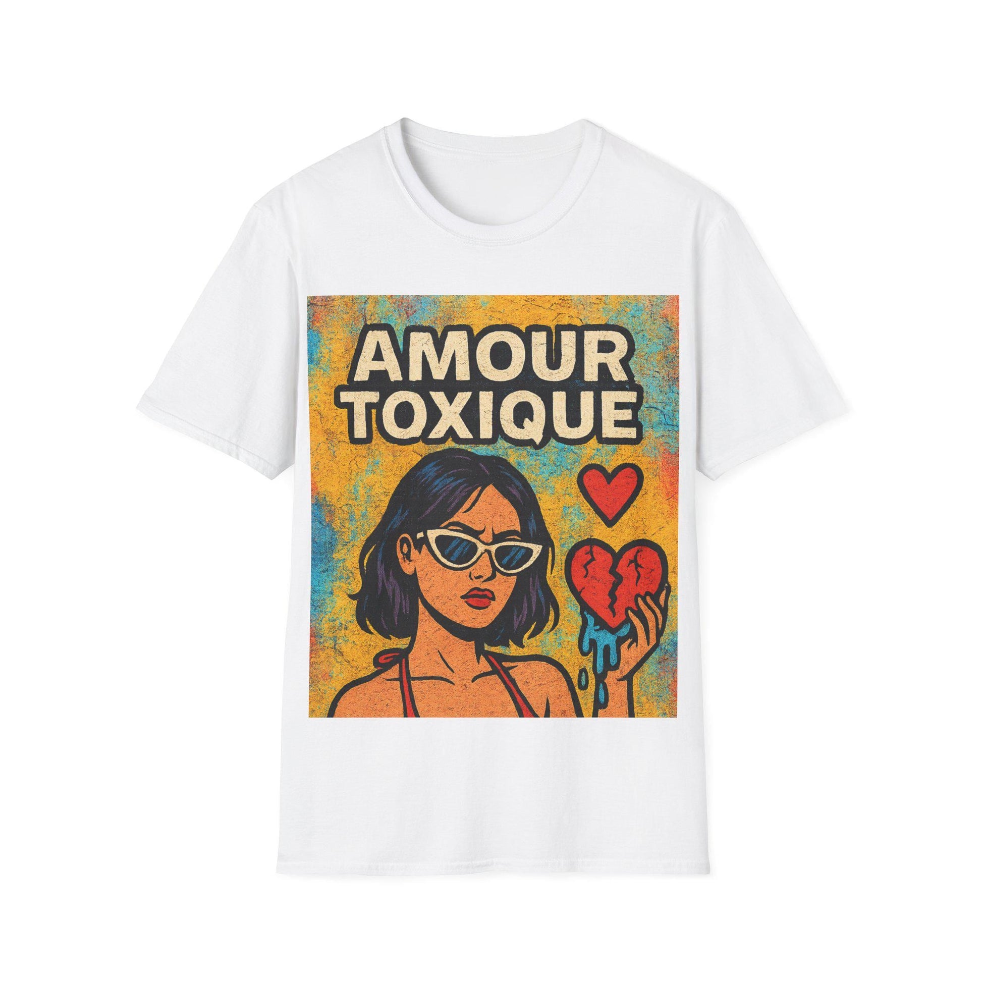 Amour Toxique Unisex T-Shirt - Heart Breaker Tee, Casual Wear, Love-Themed Gift, Graphic Tee, Summer Wardrobe Essential