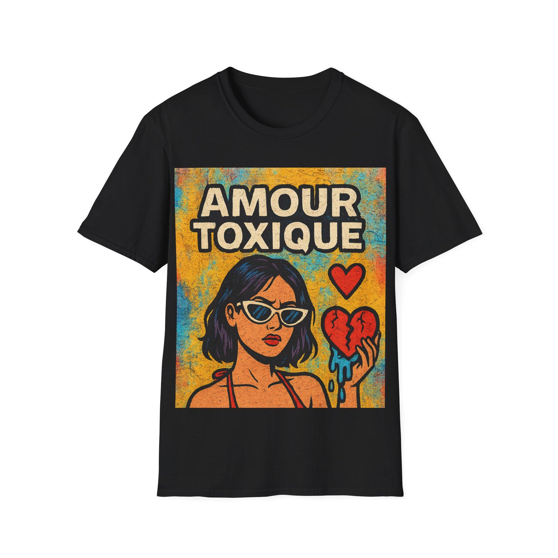 Amour Toxique Unisex T-Shirt - Heart Breaker Tee, Casual Wear, Love-Themed Gift, Graphic Tee, Summer Wardrobe Essential