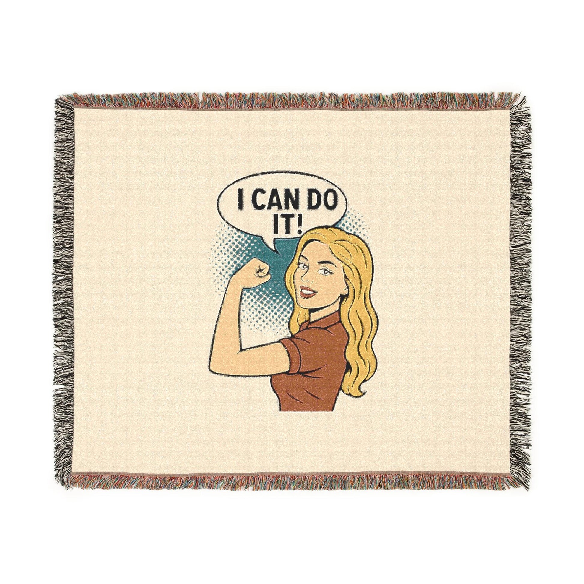 Couverture Pop-Art | I CAN DO IT! | Tissée & Déterminée